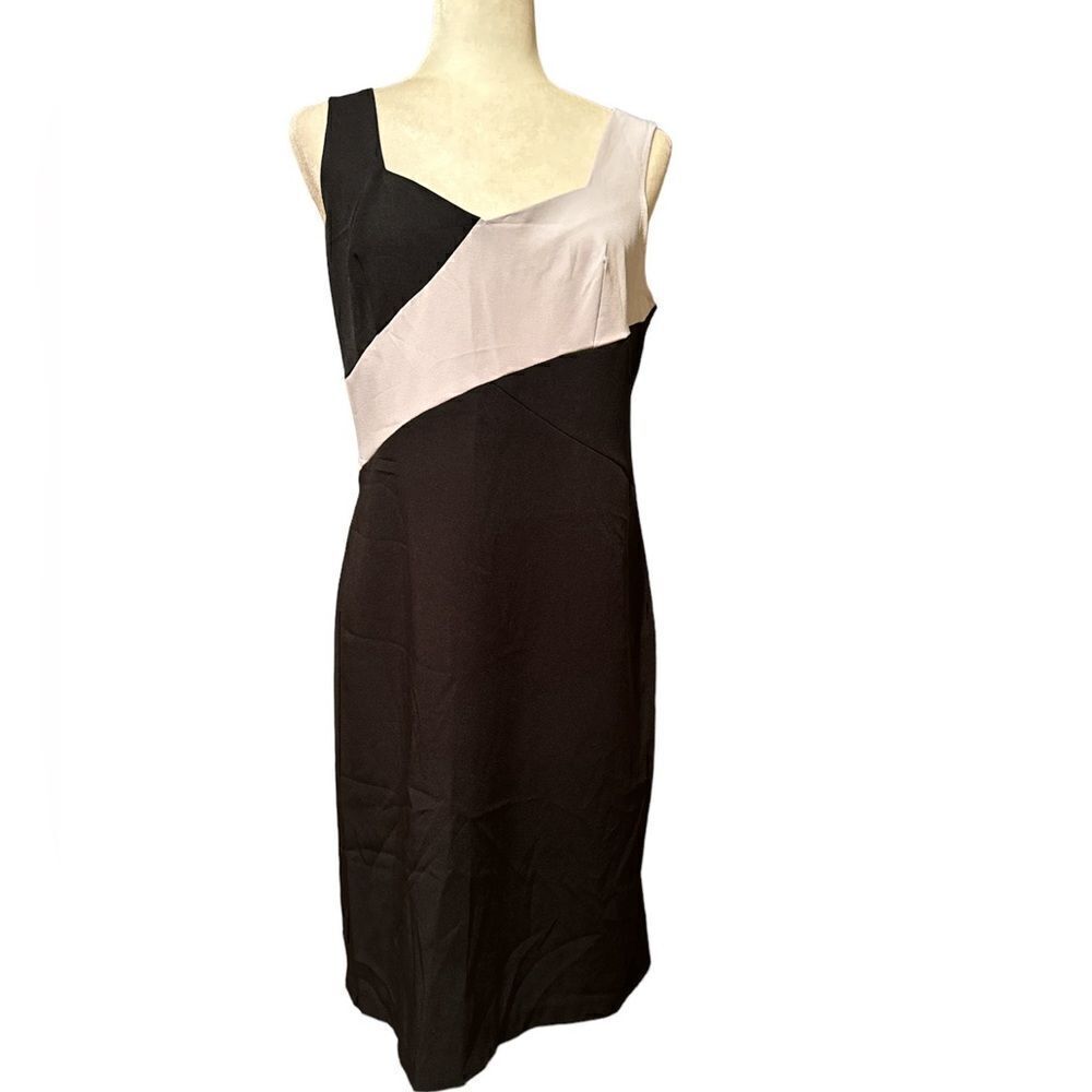 Giorgio Fiorlini Black & White Sleeveless Dress Size 10